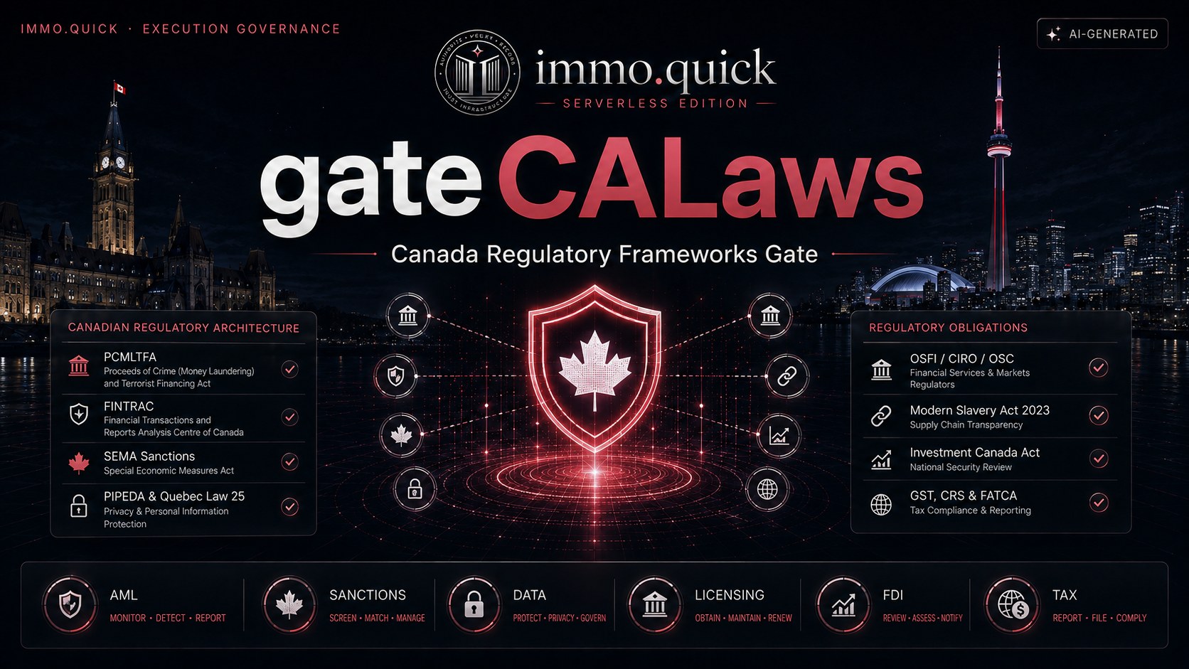 gateCALaws — Seven categories, one Canadian law.