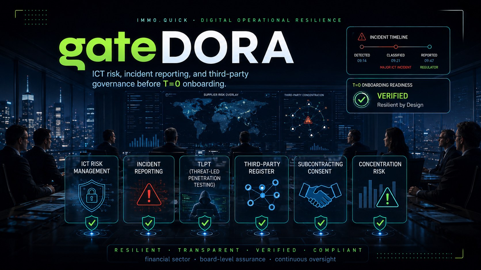 gateDORA — Digital Operational Resilience Gate