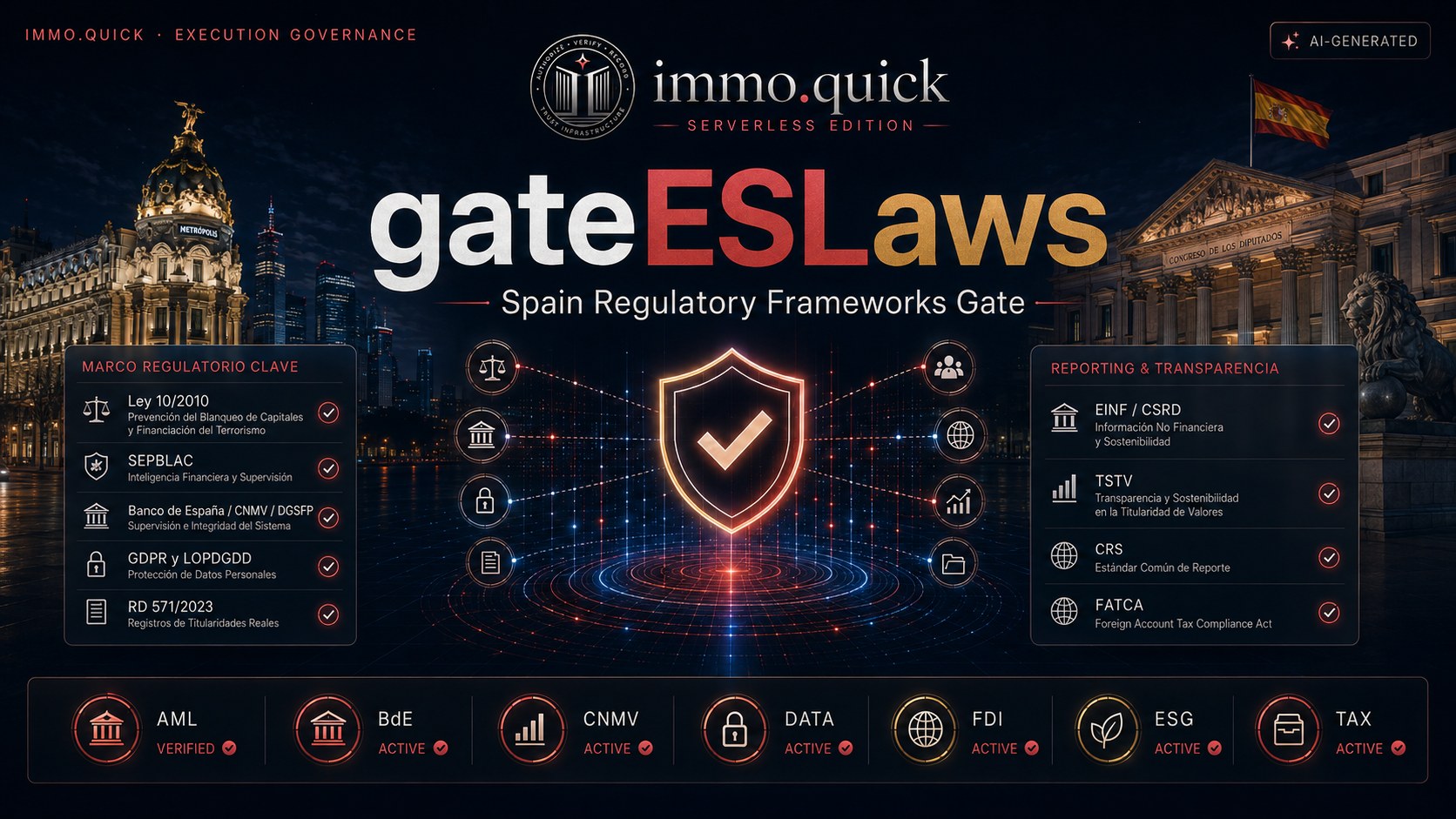 gateESLaws — Seven categories, one Spanish law.