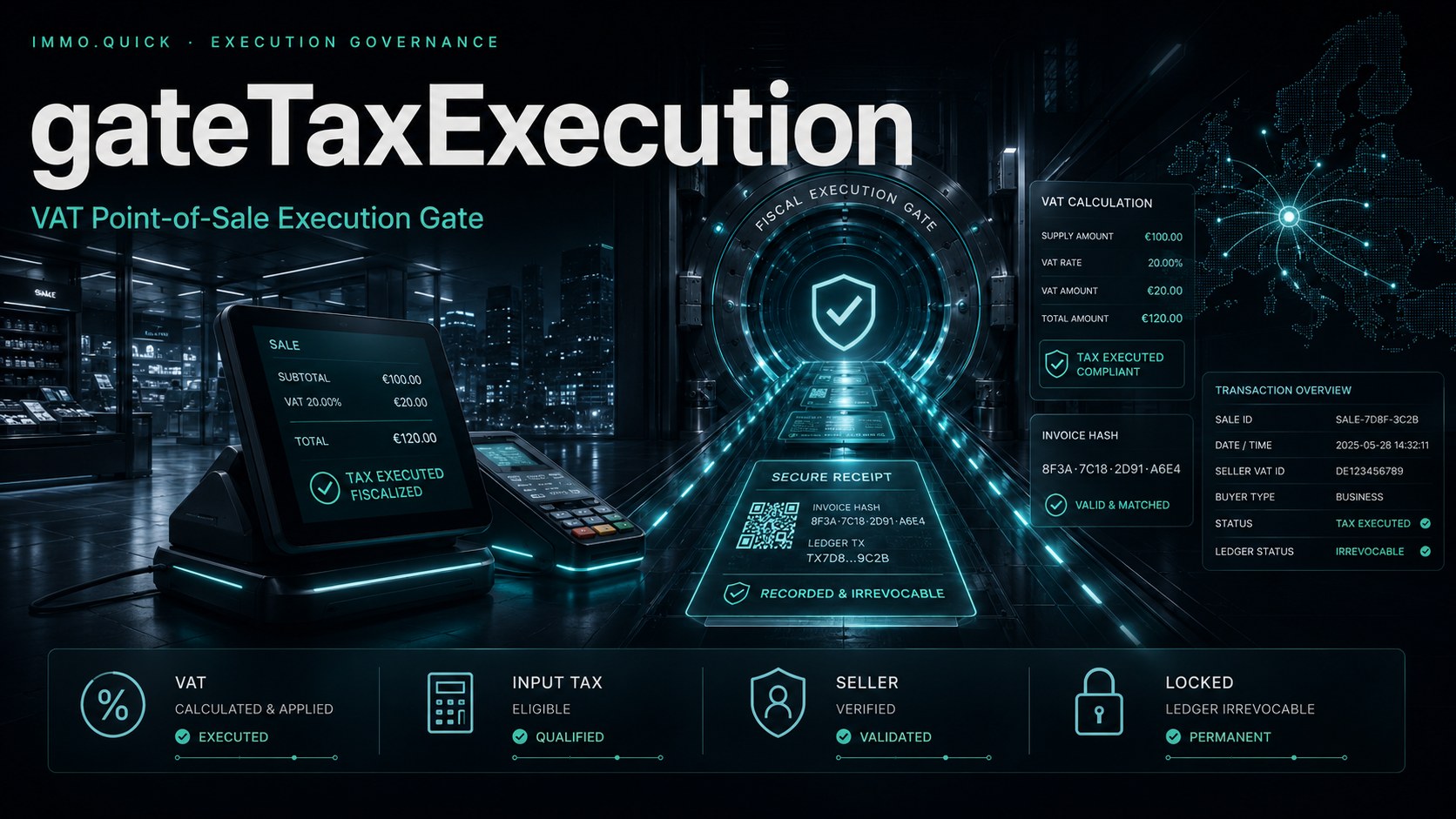 gateTaxExecution — VAT Point-of-Sale Execution Gate