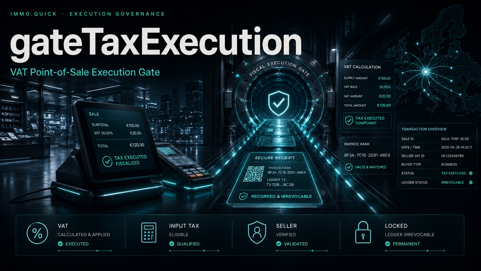gateTaxExecution — VAT Point-of-Sale Execution Gate