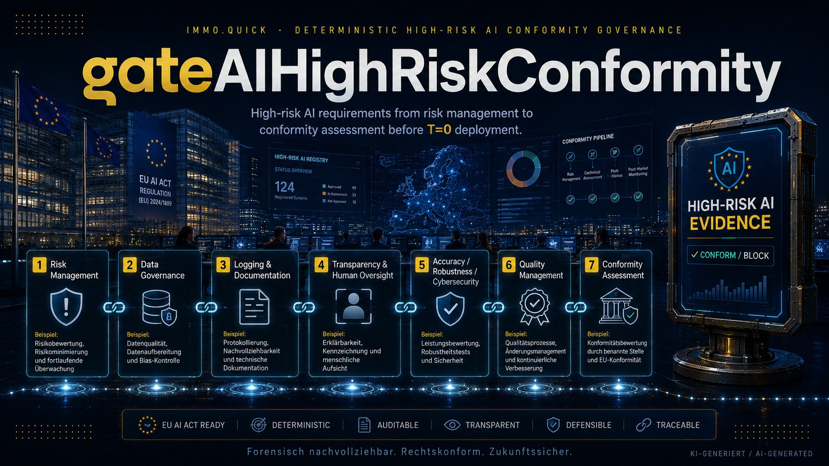gateAIHighRiskConformity — EU AI Act high-risk system requirements and conformity assessment.