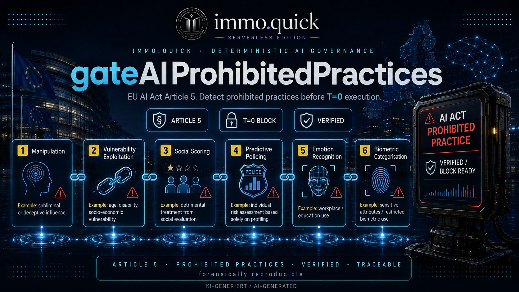 gateAIProhibitedPractices — EU AI Act Article 5 prohibited practices.