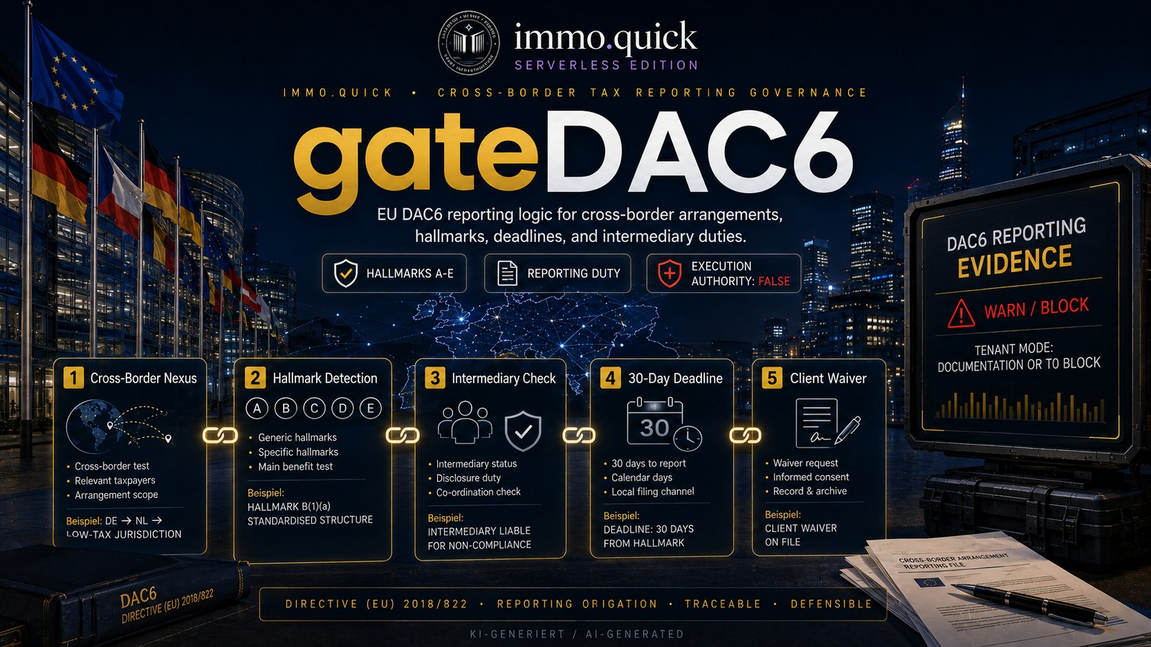 gateDAC6 — Directive (EU) 2018/822 cross-border arrangement reporting.