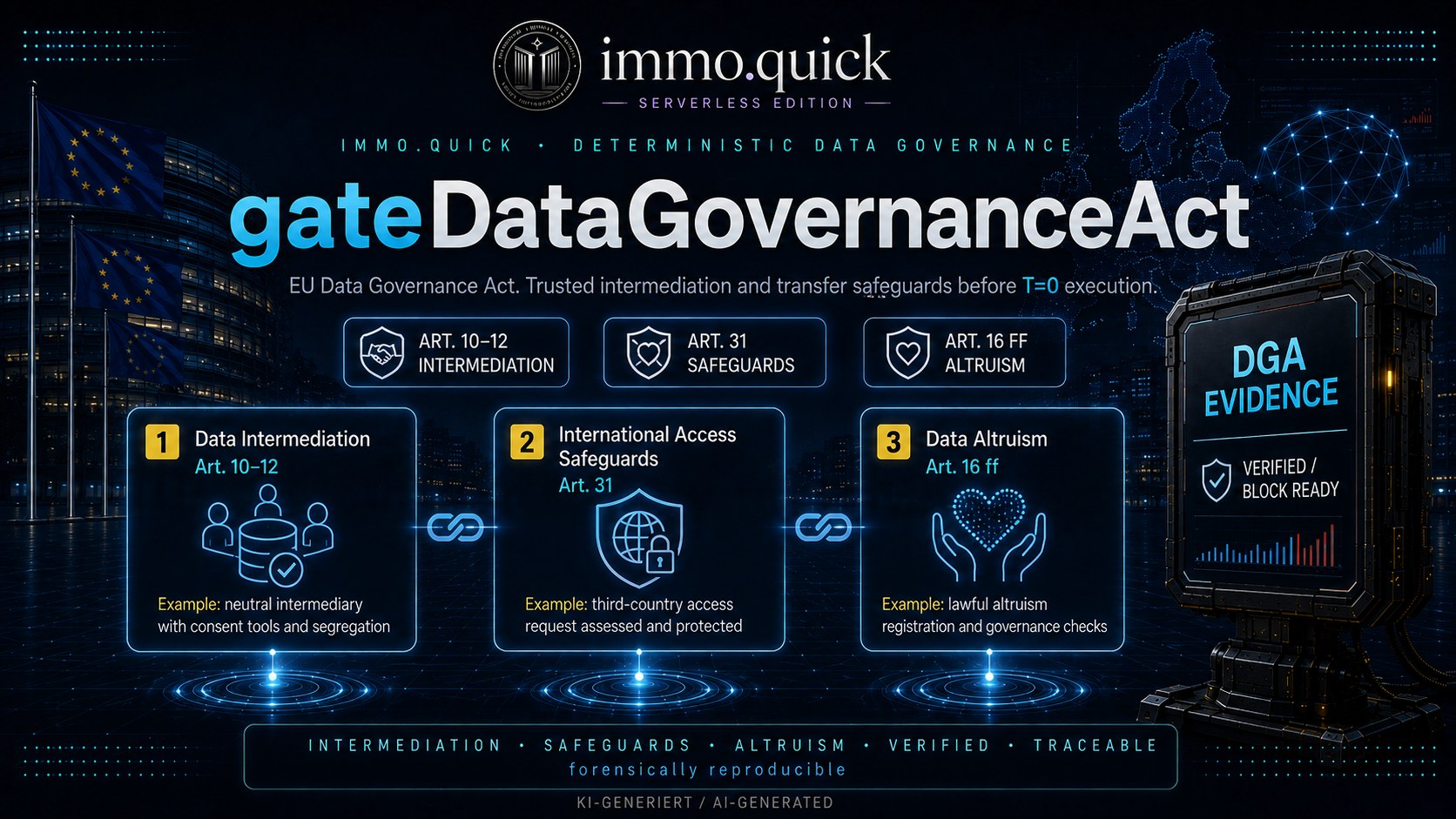 gateDataGovernanceAct — EU Data Governance Act intermediation, safeguards and altruism.